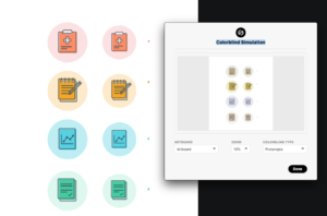 screenshot of Stark plugin simulating a type of colorblindness