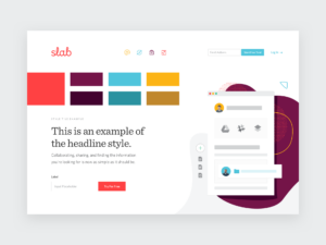 Example style tile from JT Grauke vis Dribbble.