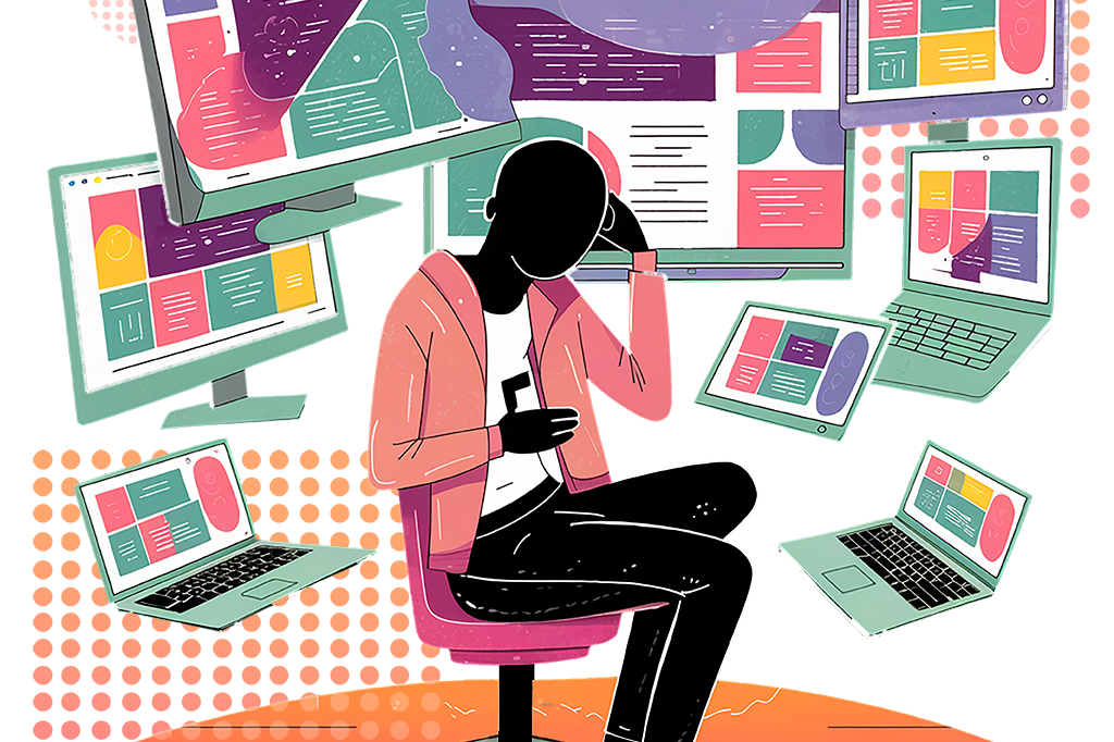UX designer overwhelmed by UX information systems